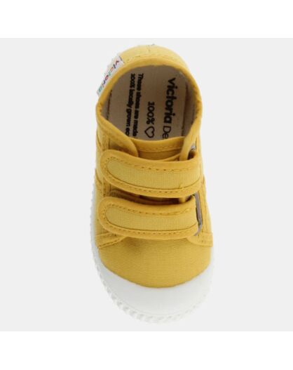 Baskets Velcro jaunes
